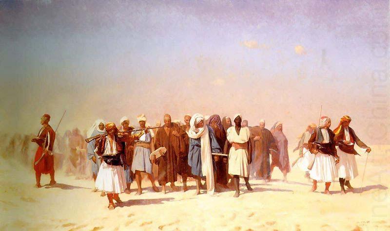 Egyptian Recruits Crossing the Desert, Jean-Leon Gerome